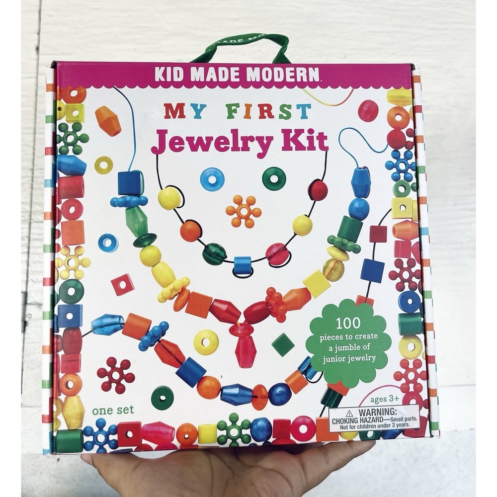 Kids Made Modern My First Jewelry Kit, Craft Kit, 100 Pcs (455) Girls Gift Fun
